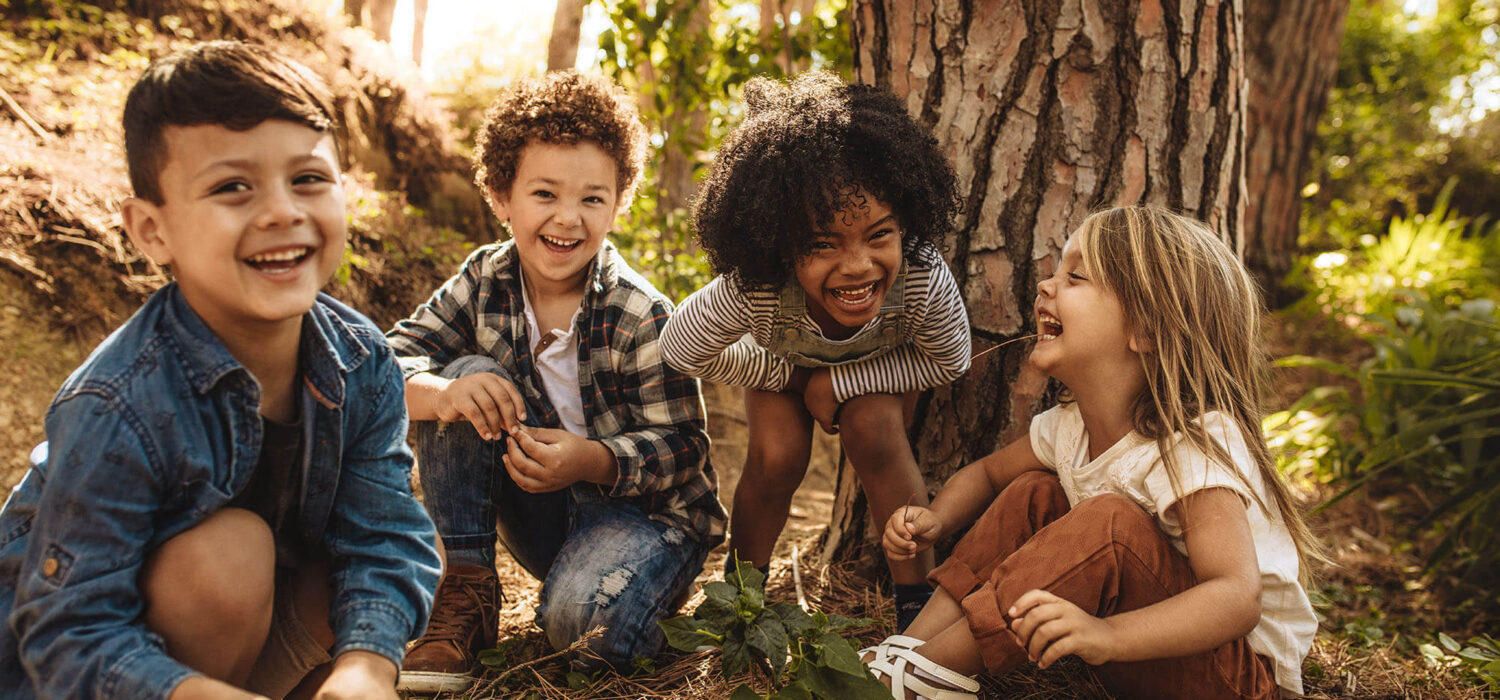 Children playing outside