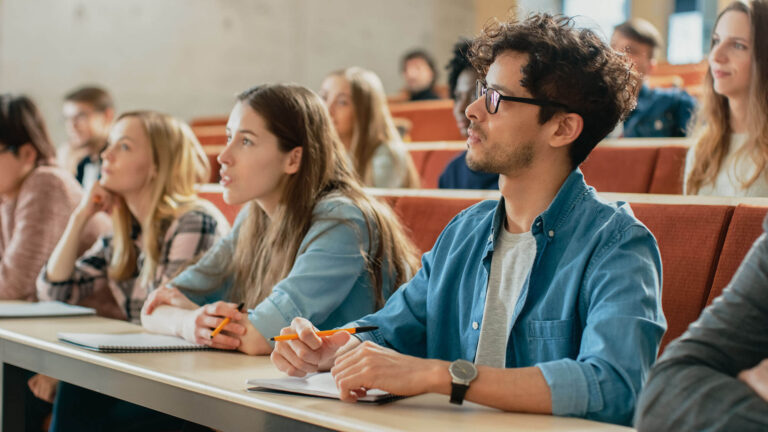 Students in a classroom